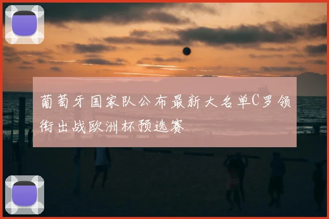 葡萄牙国家队公布最新大名单C罗领衔出战欧洲杯预选赛